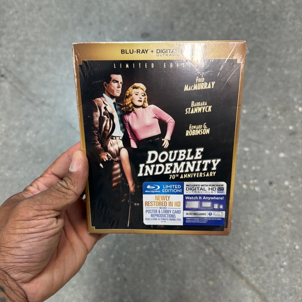 Double Indemnity (Blu-ray, 70th Anniversary Limited Edition) REMASTERED, SEALED